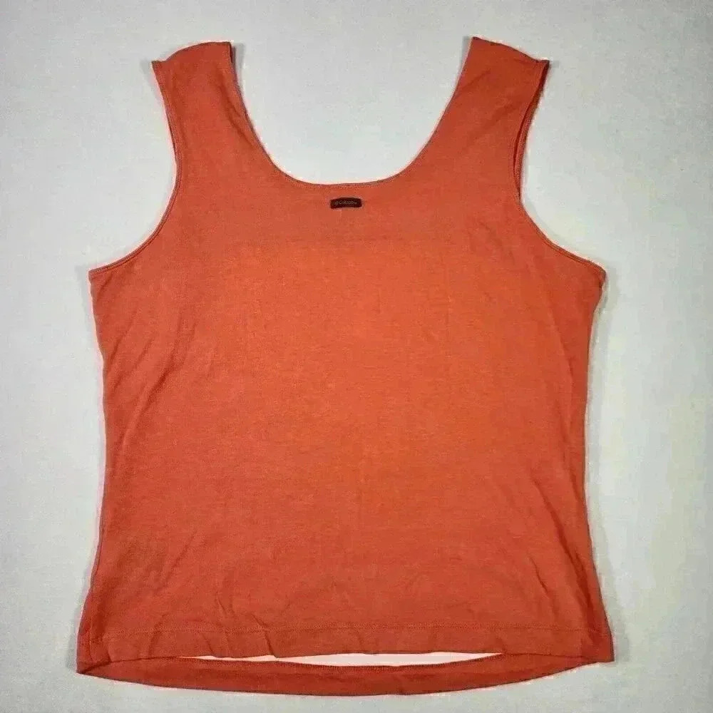 Columbia Womens Lightweight‎ Tank XL Peach Front Lined Workout Yoga Sports - Picture 5 of 14